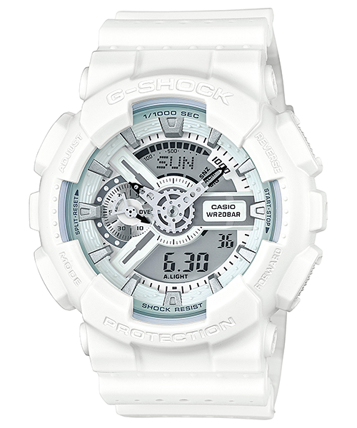CASIO G-SHOCK นาฬิกาข้อมือ นาฬิกากันน้ำ นาฬิกาของแท้ ประกันศูนย์ CMG 1 ปี รุ่น GA-110LP-7A นาฬิกาสีขาว