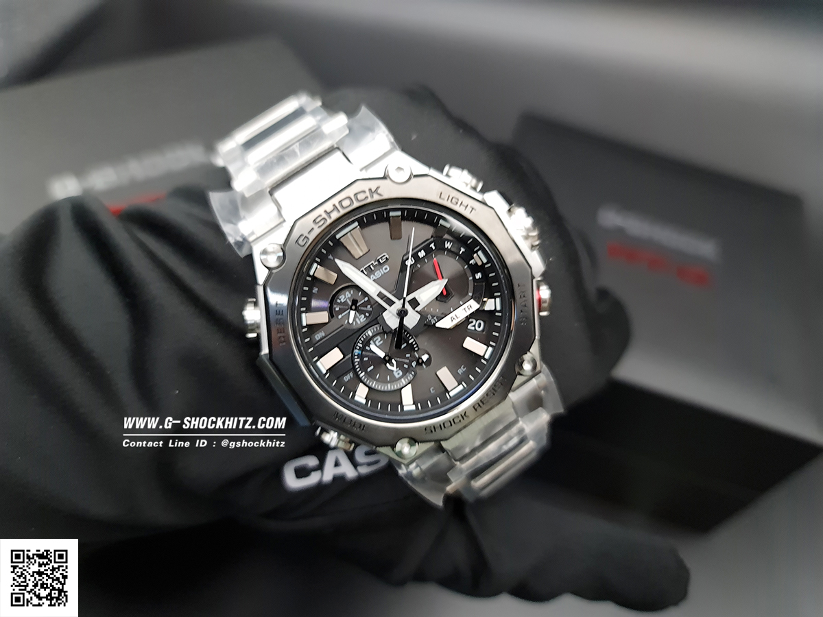 CASIO MID YEAR SALE G-SHOCK นาฬิกาข้อมือ นาฬิกากันน้ำ นาฬิกาของแท้ ประกันศูนย์ CMG 1 ปี รุ่น MTG-B2000D-1A นาฬิกาสีเงิน
