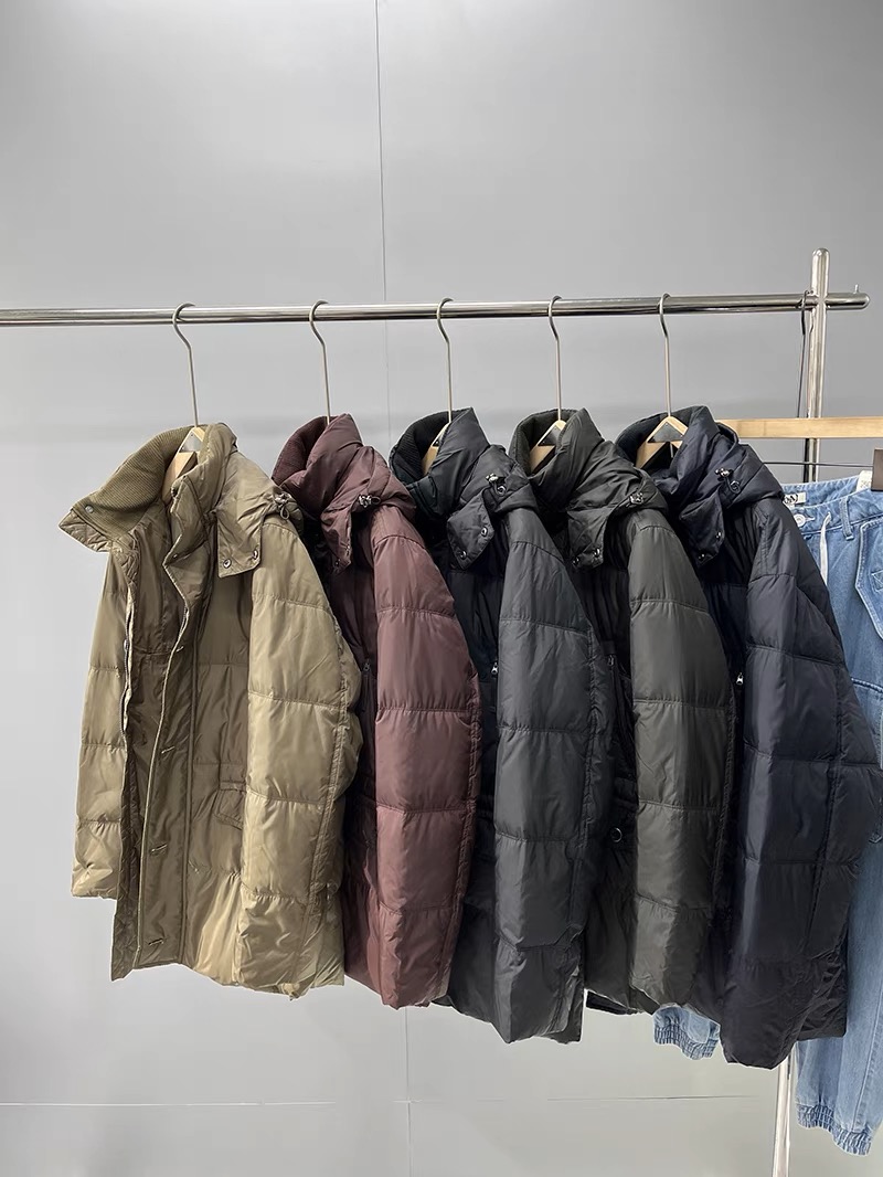 เสื้อกันหนาวขนเป็ด เสื้อฮู้ดเฟอร์กันหนาว บุนวมอุ่น แบรนด์ Sakazen PREMIUM DOWN ( Puffer Jacket ) ฮู้ดถอดได้ค่ะ สำเนา ดำ