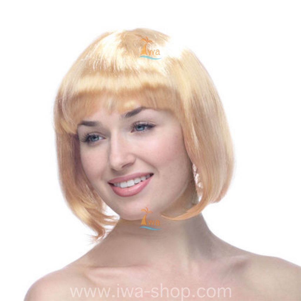 วิกบ๊อบสั้น หน้าม้า วิกผมปารตี้ วิกผมแฟนซี วิกผมคอสเพลย์ วิกผมสี สวยเฉี่ยว เปรี้ยวบาดใจ ทองอ่อน