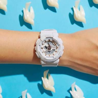 CASIO BABY-G นาฬิกาข้อมือ นาฬิกากันน้ำ นาฬิกาของแท้ ประกันศูนย์ CMG 1 ปี รุ่น BA-110GA-7A1 นาฬิกาสีขาว