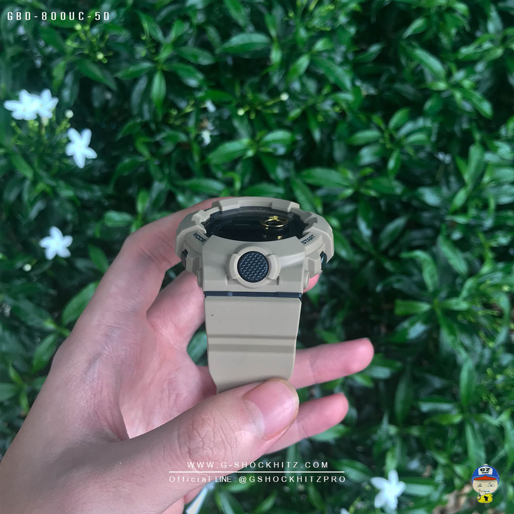 CASIO G-SHOCK นาฬิกาข้อมือ นาฬิกากันน้ำ นาฬิกาของแท้ ประกันศูนย์ CMG 1 ปี รุ่น GBD-800UC-5 นาฬิกาสีน้้ำตาล