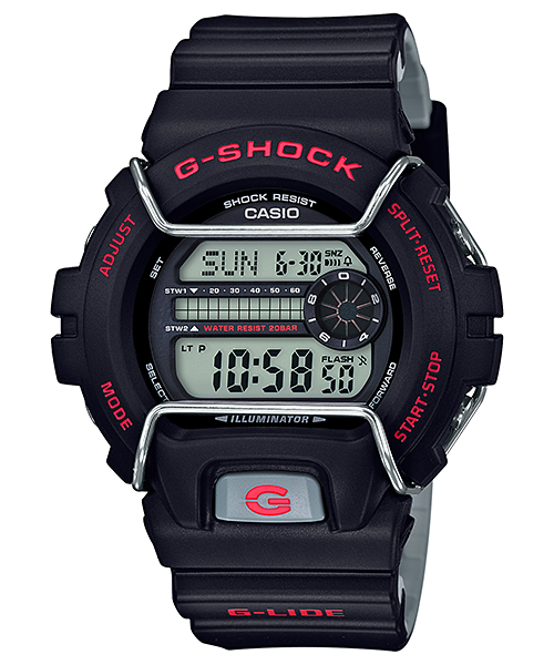 CASIO G-SHOCK นาฬิกาข้อมือ นาฬิกากันน้ำ นาฬิกาของแท้ ประกันศูนย์ CMG 1 ปี รุ่น GLS-6900-1 นาฬิกาสีดำ