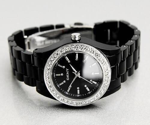 **Preorder**DKNY Black Plastic Ladies Watch NY8146