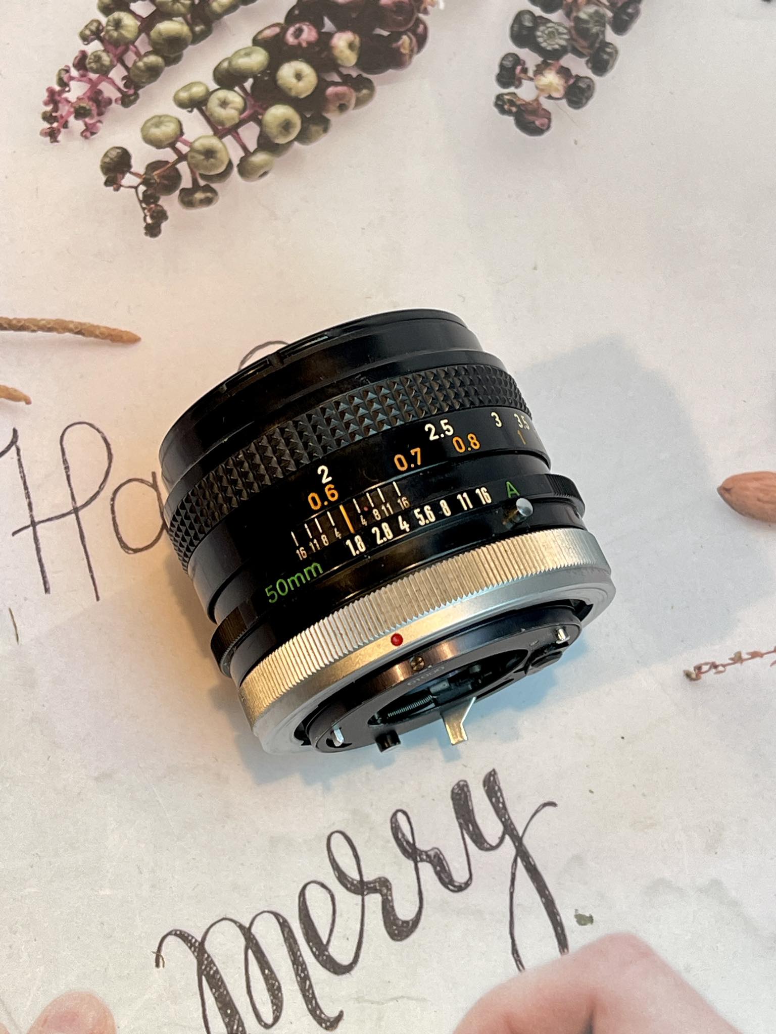 CANON LENS FD 50MM.F1.8 S.C FD MOUNT