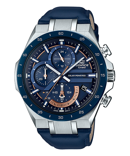CASIO EDIFICE นาฬิกาข้อมือ นาฬิกากันน้ำ นาฬิกาของแท้ ประกันศูนย์ CMG 1 ปี รุ่น EQS-920BL-2A นาฬิกาสีน้ำเงิน