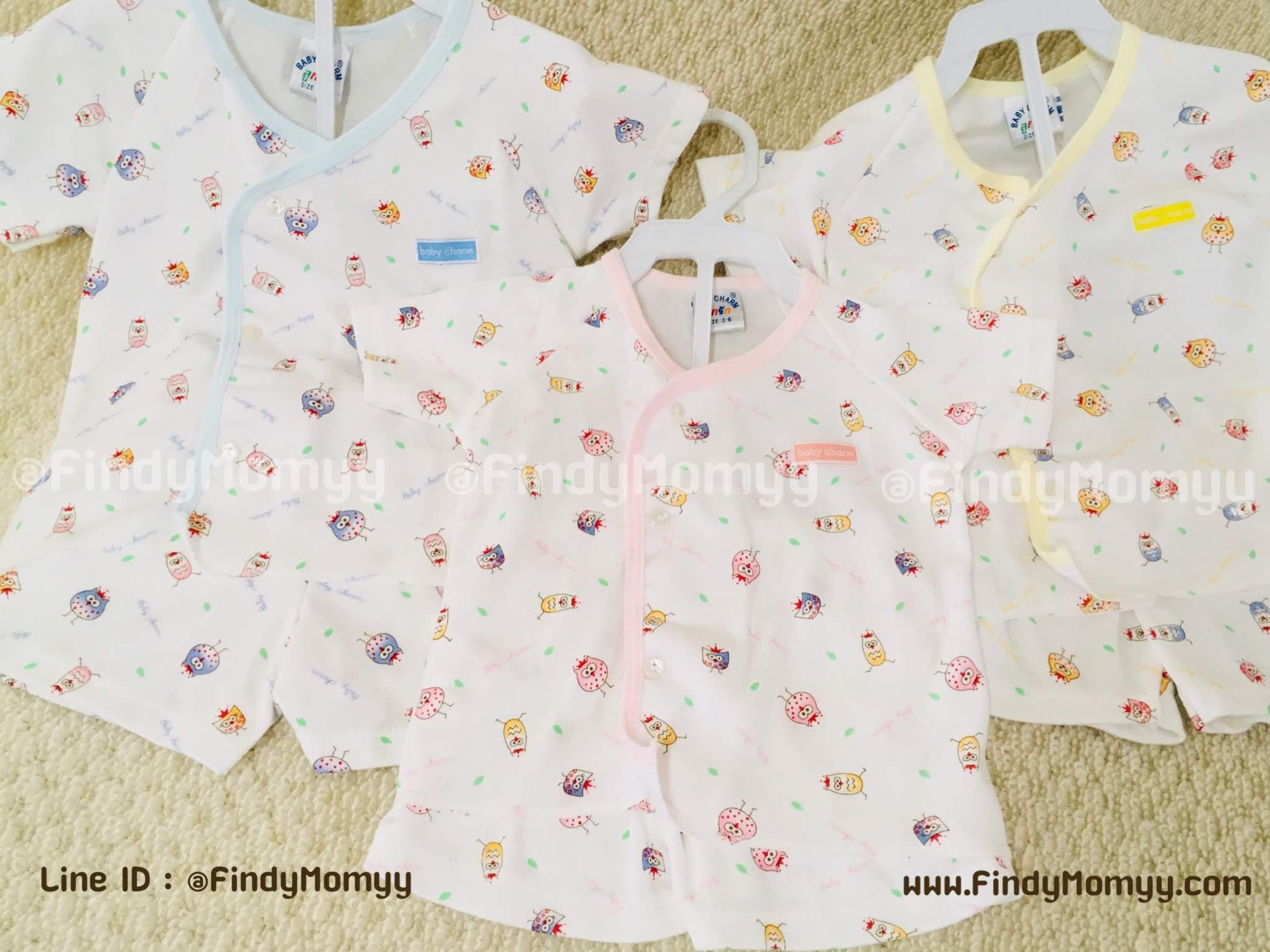 เซ็ตเสื้อกระดุมหน้า+กางเกง ผ้านิ่มมาก มี2ไซส์ 3-6เดือน, 6-12เดือน Unisex
