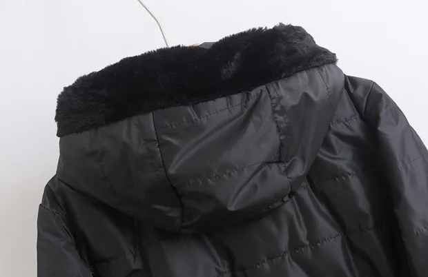 Ambiance เสื้อกันหนาว เสื้อฮู้ดเฟอร์ บุนวมอุ่น แบรนด์ AMBIANCE (padded puffer สำเนา สำเนา สำเนา ดำ