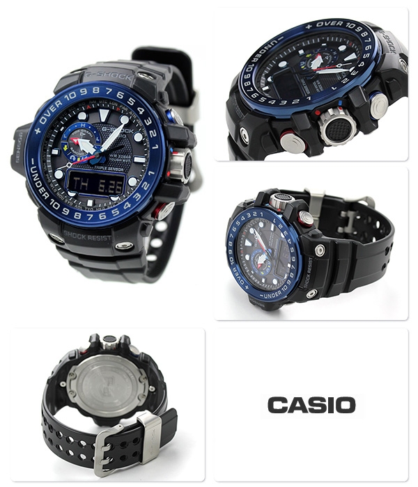 CASIO G-SHOCK นาฬิกาข้อมือ นาฬิกากันน้ำ นาฬิกาของแท้ ประกันศูนย์ CMG 1 ปี รุ่น GWN-1000B-1B นาฬิกาสีดำ