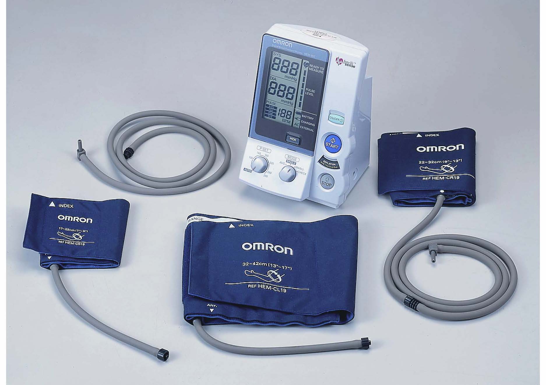 เครื่องวัดความดันโลหิต ยี่ห้อ ออมรอน/omron รุ่น HEM-907