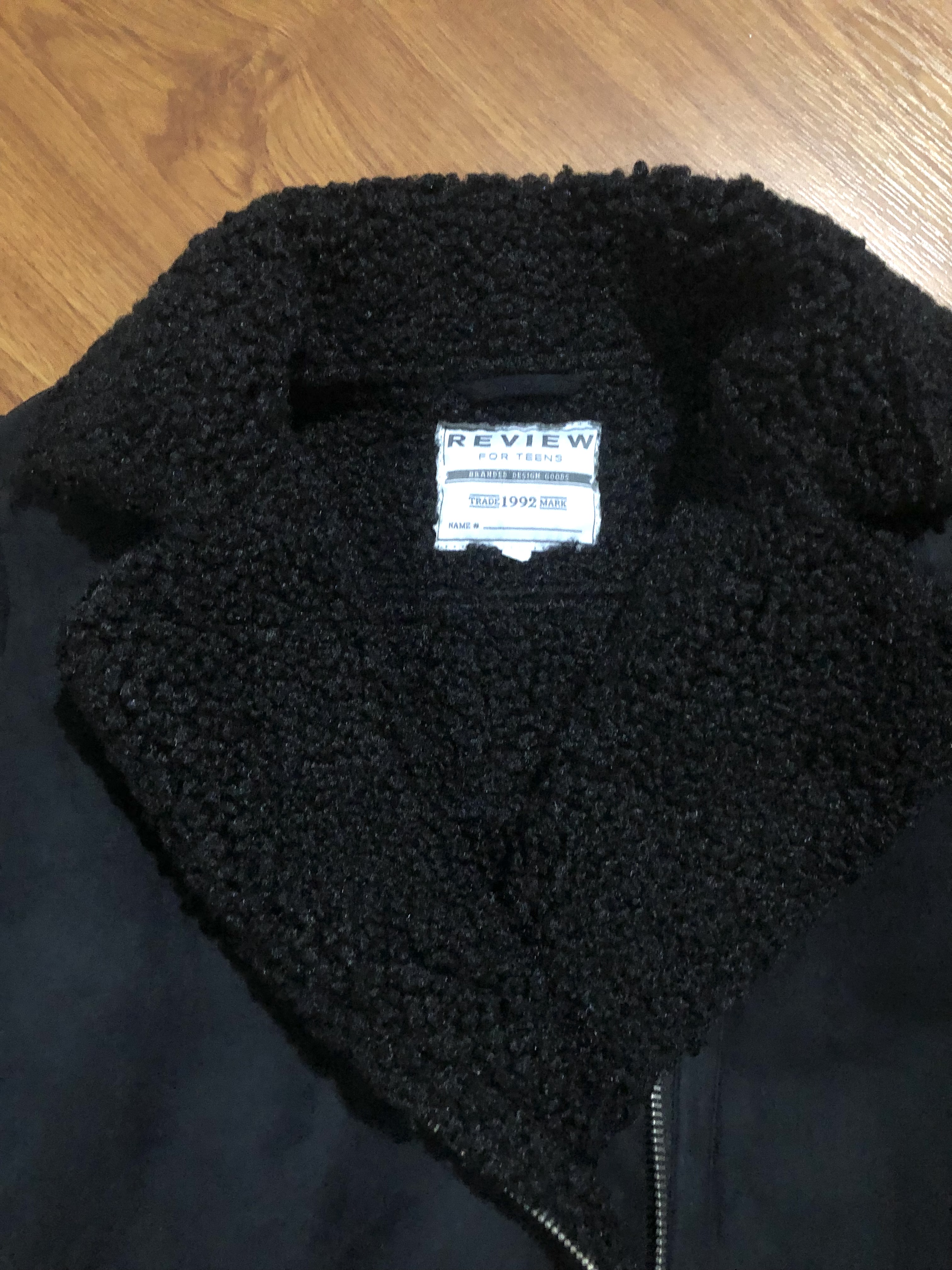 เสื้อโค้ท กันหนาว Pea coat หนังกลับ สีดำ REVIEW ดำ