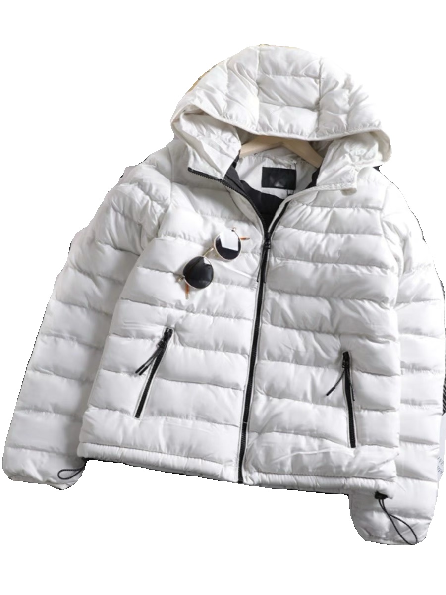 เสื้อกันหนาว เสื้อฮู้ดเฟอร์ บุนวมอุ่น สีขาว แบรนด์ FB SISTER (padded puffer coat สำเนา ขาว
