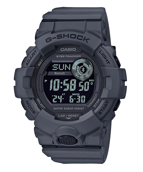 CASIO G-SHOCK นาฬิกาข้อมือ นาฬิกากันน้ำ นาฬิกาของแท้ ประกันศูนย์ CMG 1 ปี รุ่น GBD-800UC-8 นาฬิกาสีเทา