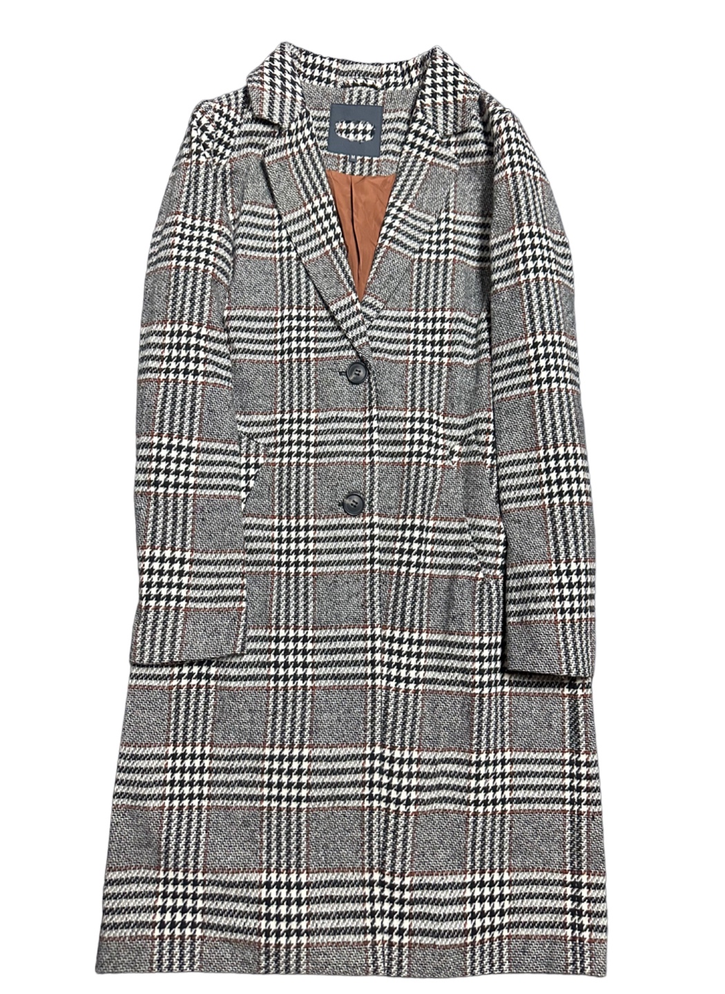 เสื้อโค้ท เสื้อกันหนาว เนื้อผ้าสักหลาดวูล checked coat แบรนด์ reserved สำเนา สำเนา