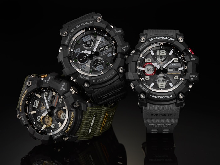 CASIO G-SHOCK นาฬิกาข้อมือ นาฬิกากันน้ำ นาฬิกาของแท้ ประกันศูนย์ CMG 1 ปี รุ่น GSG-100-1A3 นาฬิกาสีดำ