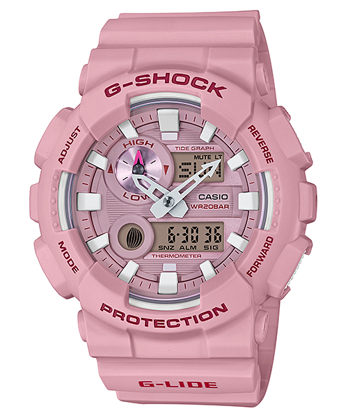 CASIO G-SHOCK นาฬิกาข้อมือ นาฬิกากันน้ำ นาฬิกาของแท้ ประกันศูนย์ CMG 1 ปี รุ่น GAX-100CSA-4A นาฬิกาสีชมพู
