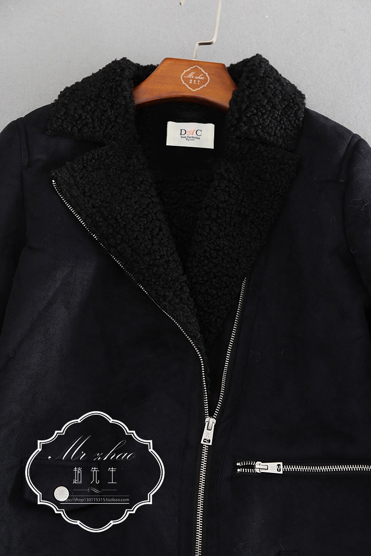 เสื้อโค้ท กันหนาว Pea coat หนังกลับ สีดำ REVIEW ดำ