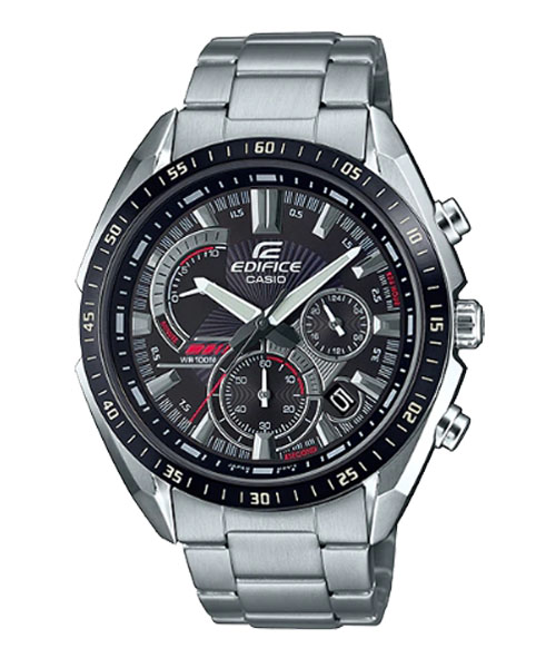 CASIO นาฬิกาคาสิโอ นาฬิกาข้อมือ นาฬิกากันน้ำ นาฬิกาของแท้ ประกันศูนย์ CMG 1 ปี รุ่น EFR-570DB-1A นาฬิกาสีเงิน