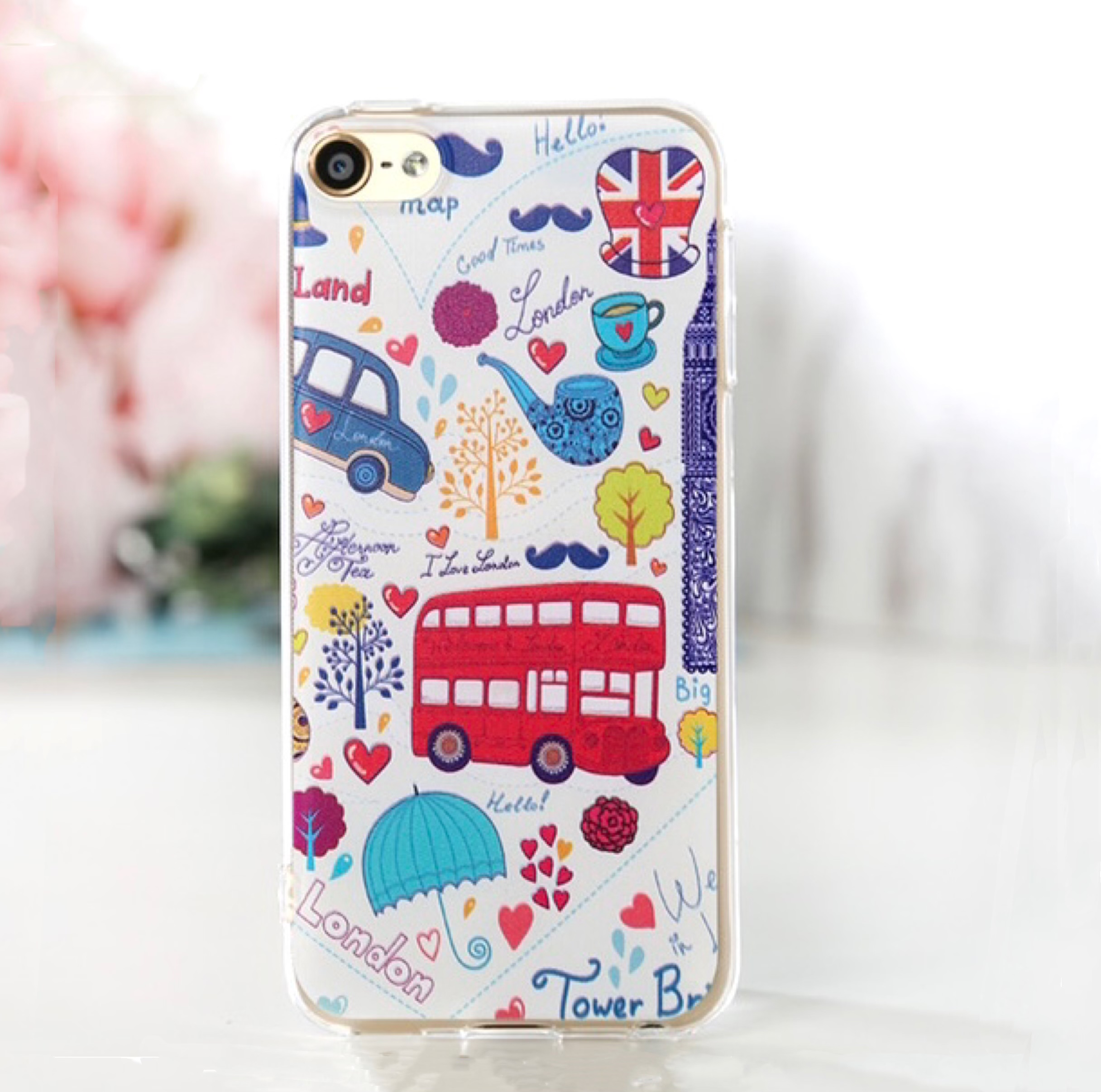 ส่งฟรี เคสลายรถบัส iPod Touch 5/6/7 (แถมฟรีฟิลม์กระจก)