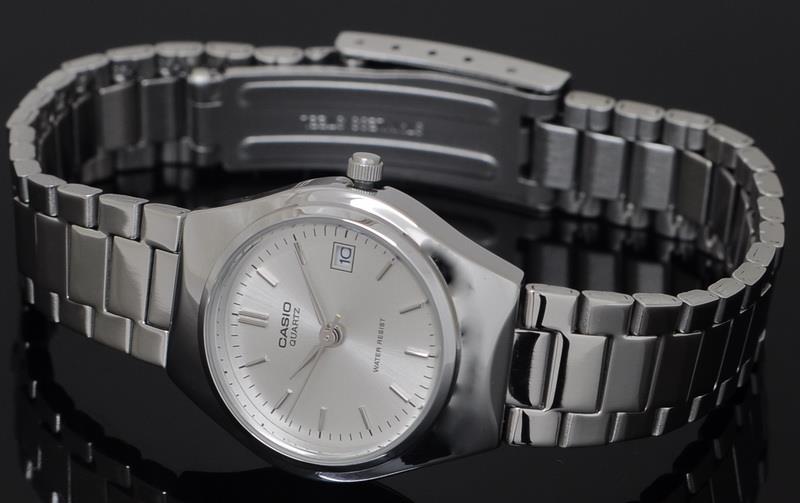 CASIO นาฬิกาคาสิโอ นาฬิกาข้อมือ นาฬิกากันน้ำ นาฬิกาของแท้ ประกันศูนย์ CMG 1 ปี รุ่น LTP-1170A-7A นาฬิกาสีเงิน