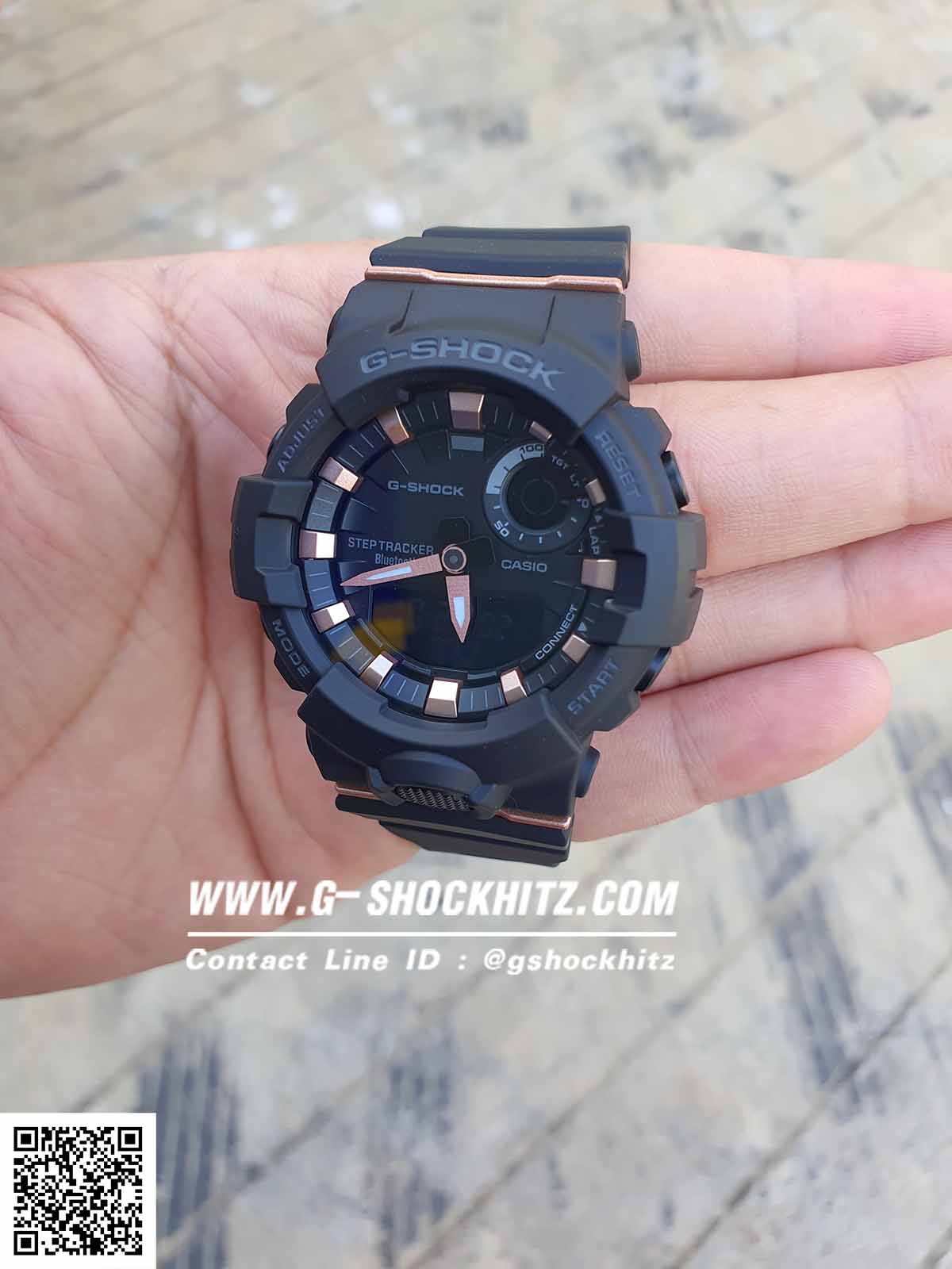 CASIO G-SHOCK นาฬิกาข้อมือ นาฬิกากันน้ำ นาฬิกาของแท้ ประกันศูนย์ CMG 1 ปี รุ่น GMA-B800-1A นาฬิกาสีดำ