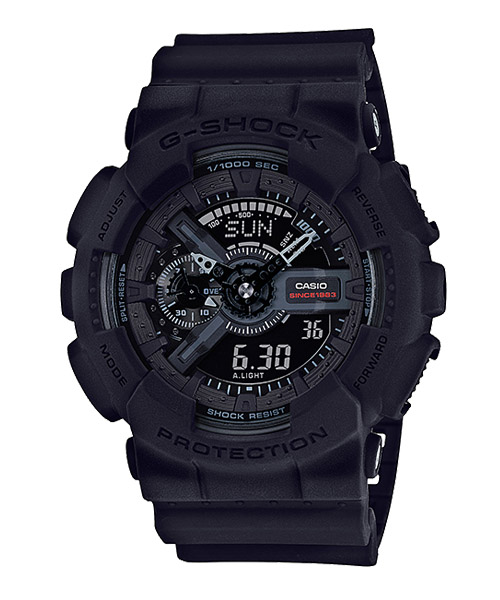 CASIO G-SHOCK นาฬิกาข้อมือ นาฬิกากันน้ำ นาฬิกาของแท้ ประกันศูนย์ CMG 1 ปี รุ่น GA-135A-1ADR นาฬิกาสีดำ