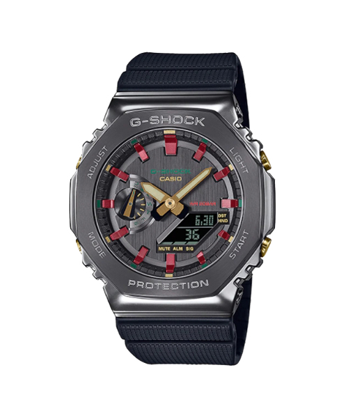 CASIO G-SHOCK นาฬิกาข้อมือ นาฬิกากันน้ำ นาฬิกาของแท้ ประกันศูนย์ CMG 1 ปี รุ่น GM-2100CH-1A นาฬิกาสีดำ