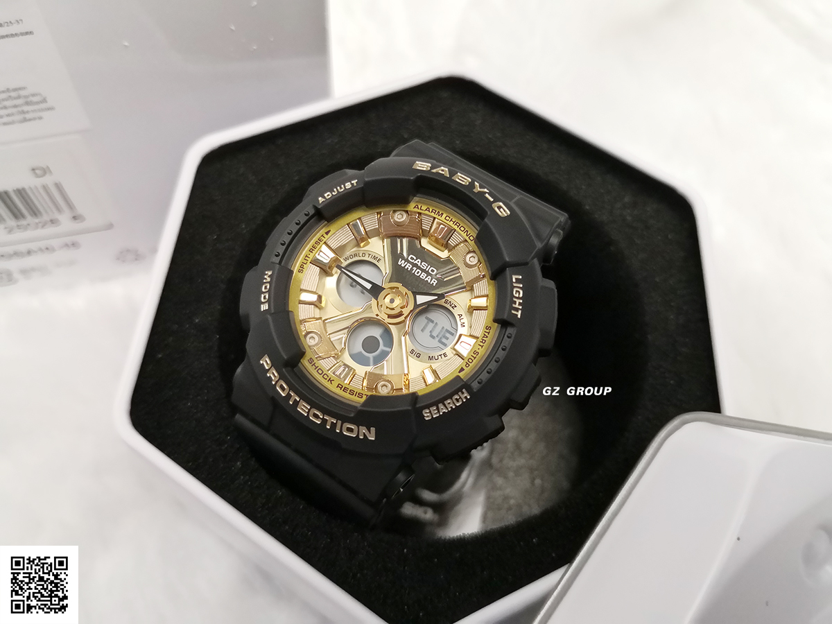 CASIO BABY-G นาฬิกาข้อมือ นาฬิกากันน้ำ นาฬิกาของแท้ ประกันศูนย์ CMG 1 ปี รุ่น BA-130-1A3 นาฬิกาสีดำ