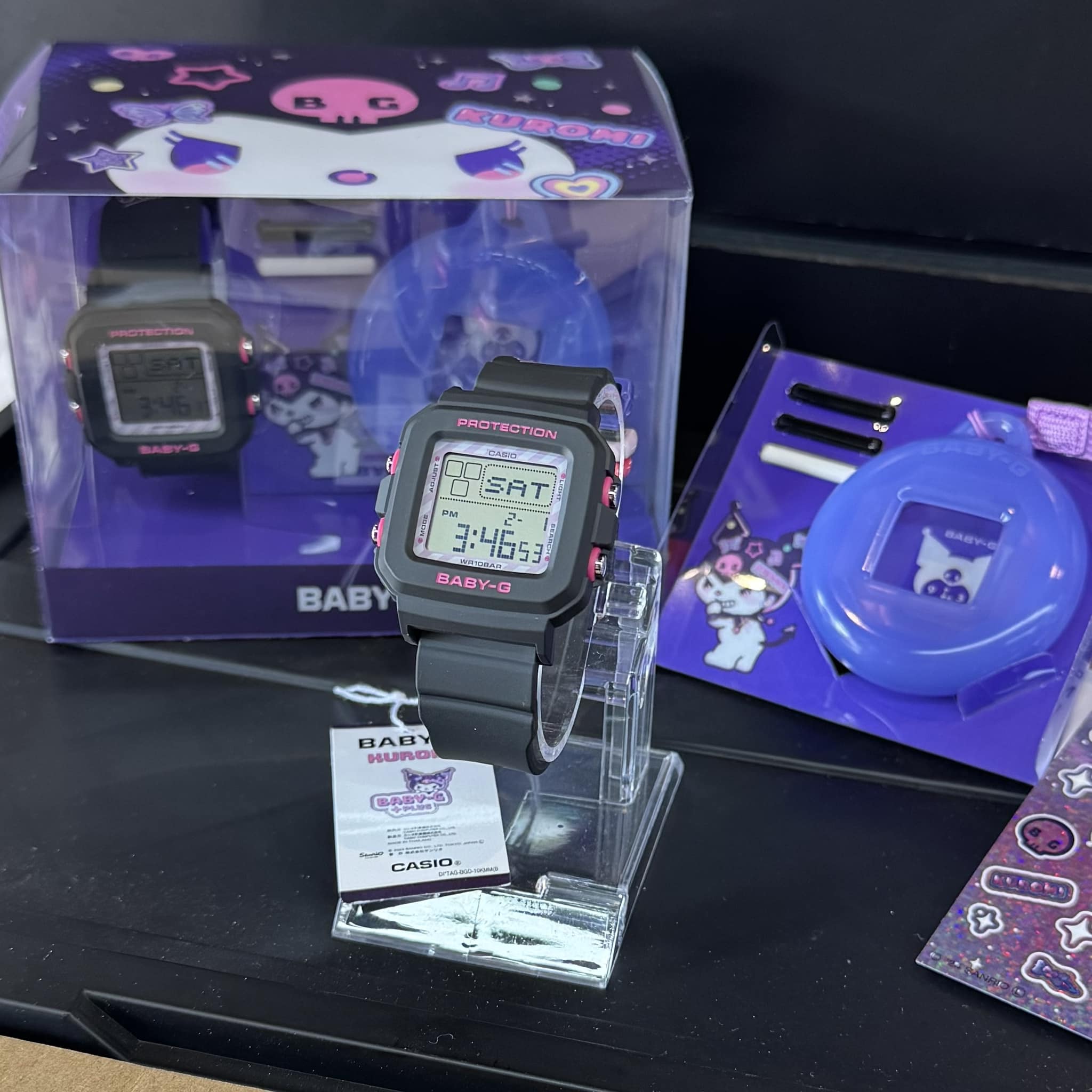 CASIO MID YEAR SALE BABY-G พร้อมส่ง นาฬิกาข้อมือ นาฬิกากันน้ำ นาฬิกาของแท้ ประกันศูนย์ CMG 1 ปี รุ่น BGD-10KKM-1 นาฬิกาสีดำ