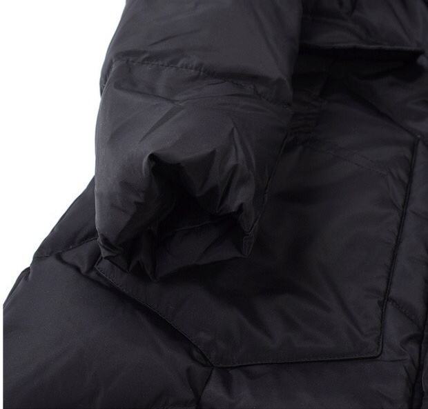เสื้อกันหนาว โค้ทขนเป็ด เสื้อฮู้ดเฟอร์ บุขนเป็ด สีดำ (padded puffer coat สำเนา สำเนา ดำ