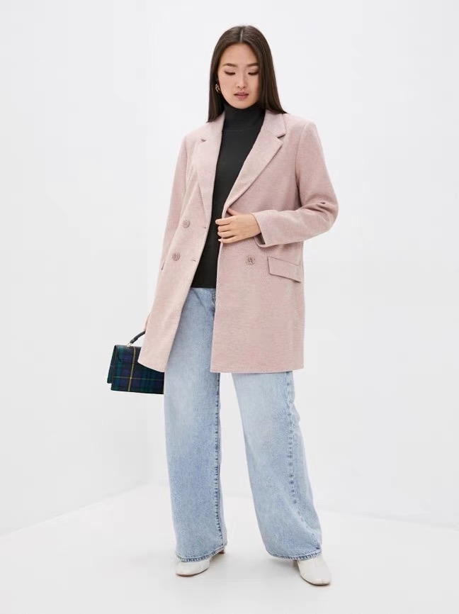 Love tree เสื้อโค้ทกันหนาว เสื้อกันหนาว overcoat โค้ทวูล สีcamel belt coat สีครีมเบจ แบรนด์ O'STIN Camel