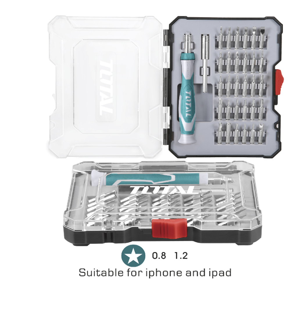 TOTAL เครื่องมือ พร้อมส่ง อุปกรณ์สำหรับซ่อมนาฬิกา ไขควงซ่อมนาฬิกา เครื่องมือสำหรับเปลี่ยนถ่าน รุ่น TACSD30326 สีเขียว