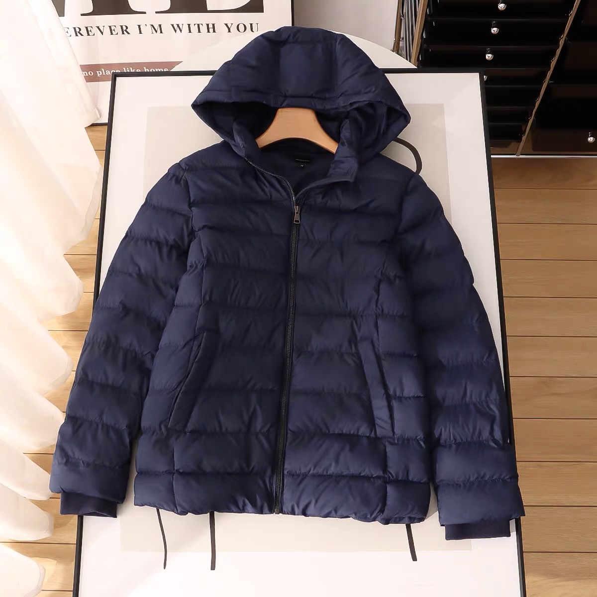 เสื้อกันหนาว เสื้อฮู้ดเฟอร์ บุนวมอุ่น แบรนด์ Lawrance Grey Newyork (padded puffer coat