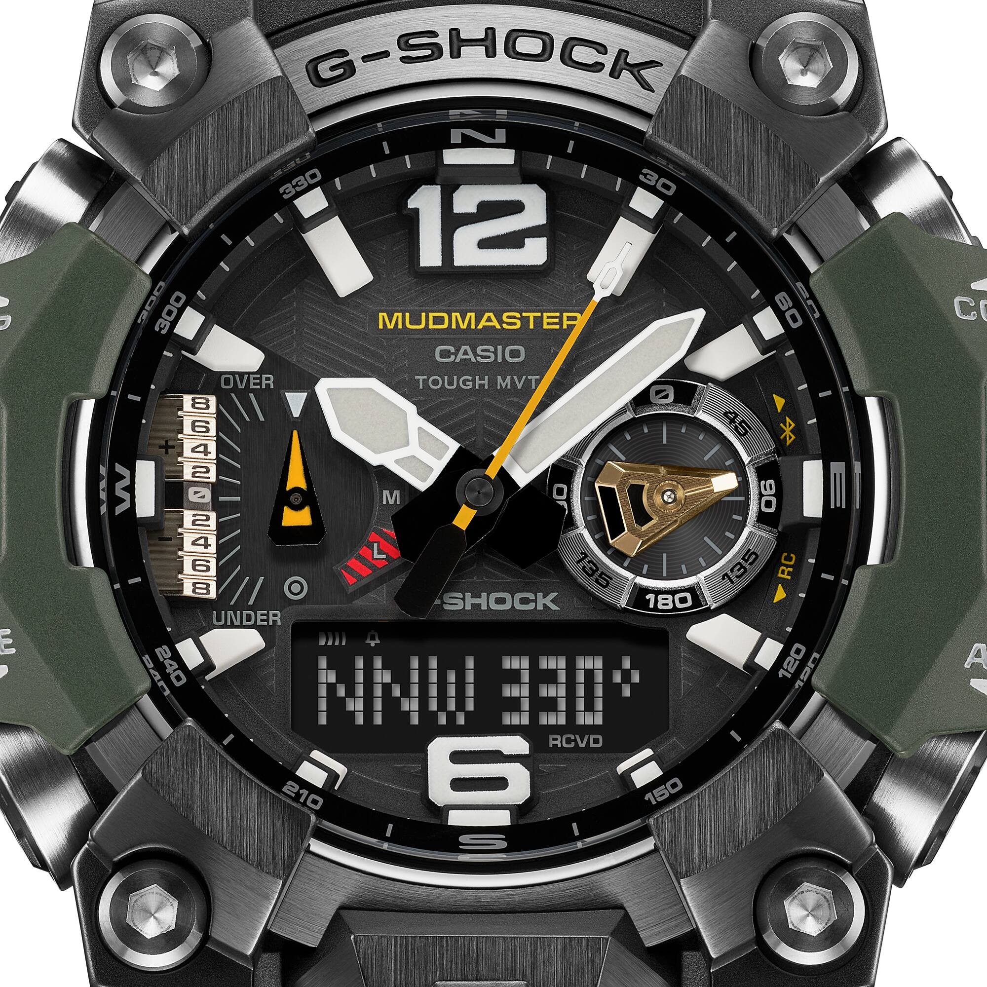 CASIO G-SHOCK นาฬิกาข้อมือ นาฬิกากันน้ำ นาฬิกาของแท้ ประกันศูนย์ CMG 1 ปี รุ่น GWG-ฺB1000-3A นาฬิกาสีเขียว
