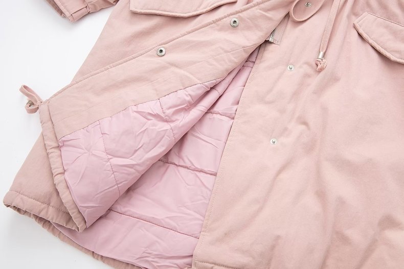 เสื้อโค้ทฮูท BERSHKAกันหนาว Parka สีชมพูอ่อน แต่งขนเฟอร์ ซับขนอุ่นด้านใน (เฟอร์ & ขนอุ่นด้านใน ถอดได้คะ) ดลบได้เลยคะ Size XS/S/M/ L/XL/XXL เขียว