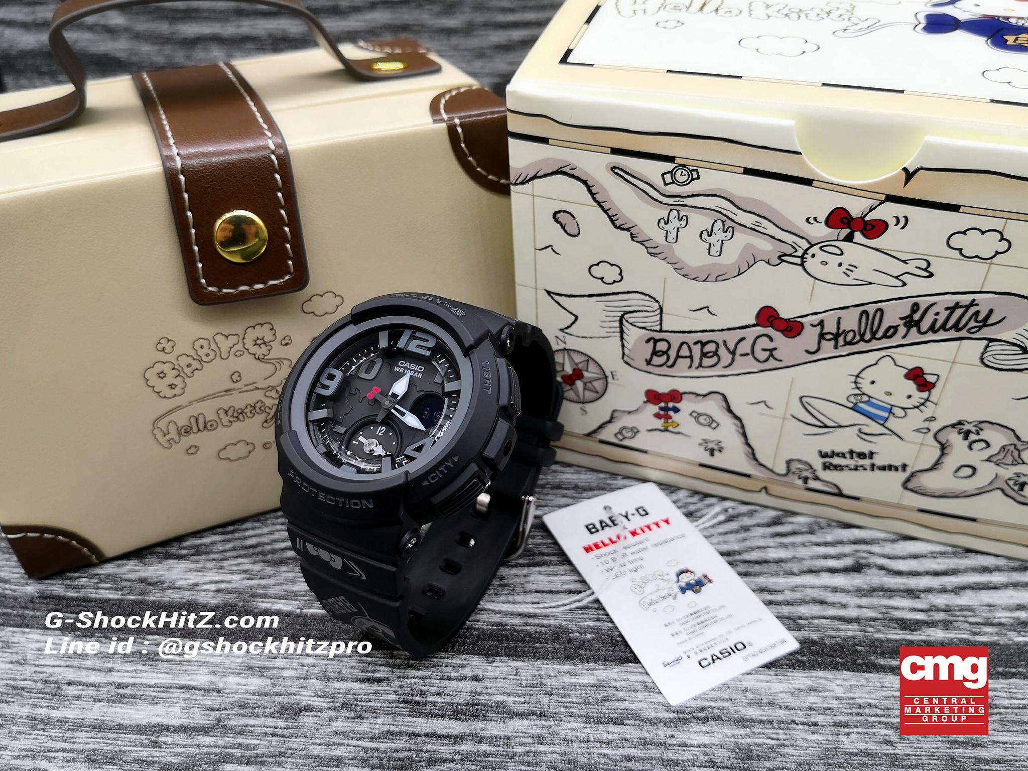 CASIO BABY-G นาฬิกาข้อมือ นาฬิกากันน้ำ นาฬิกาของแท้ ประกันศูนย์ CMG 1 ปี รุ่น BGA-190KT-1B นาฬิกาสีดำ