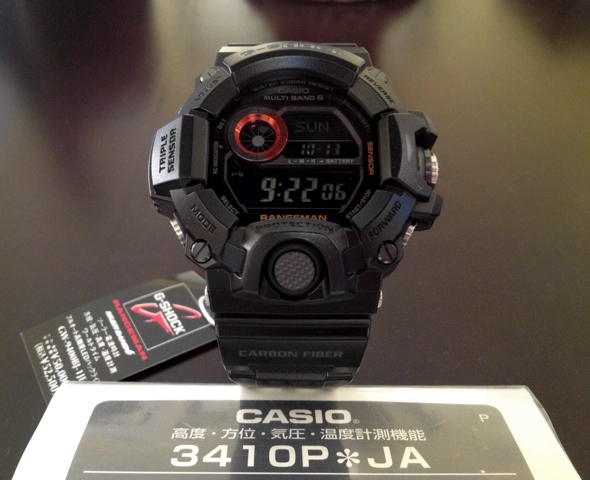 CASIO G-SHOCK นาฬิกาข้อมือ นาฬิกากันน้ำ นาฬิกาของแท้ ประกันศูนย์ CMG 1 ปี รุ่น GW-9400BJ-1J นาฬิกาสีดำ