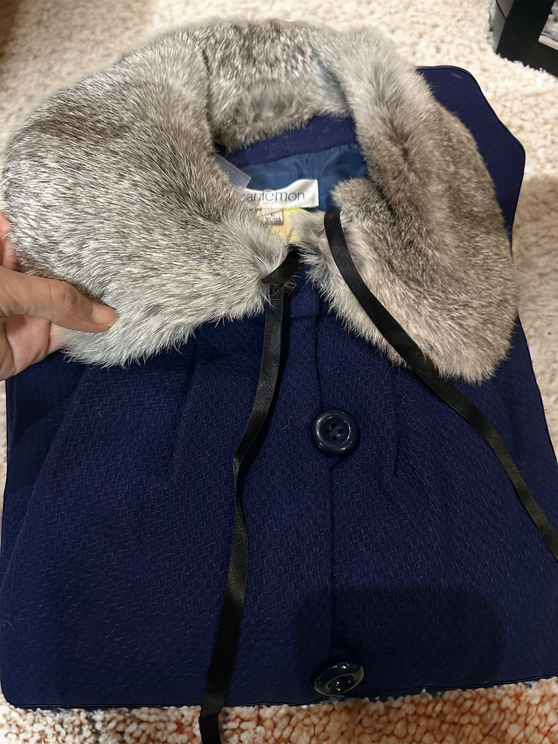 เสื้อโค้ท peacoat เสื้อโค้ทเฟอร์ แบรนด์ canlemon