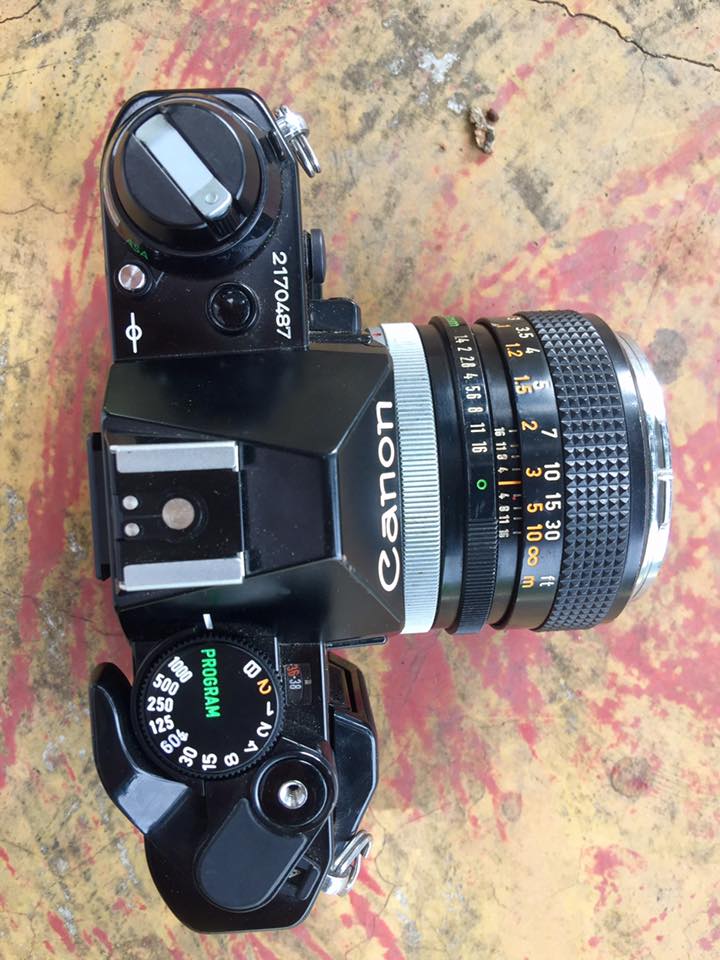 CANON AE1 PROGRAM CANON LENS FD 50MM. F1.4 SIVER NOSE