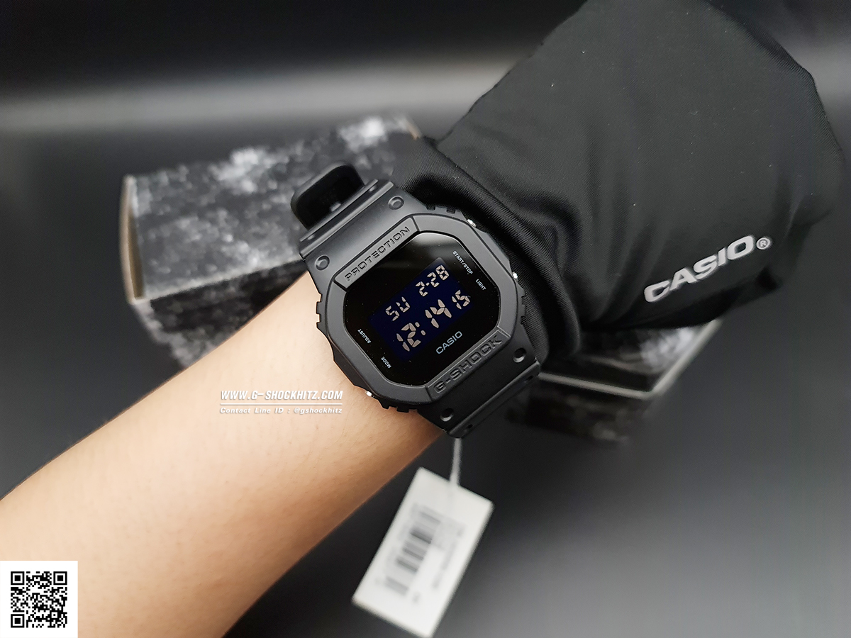 CASIO MID YEAR SALE G-SHOCK นาฬิกาข้อมือ นาฬิกากันน้ำ นาฬิกาของแท้ ประกันศูนย์ CMG 1 ปี รุ่น DW-5600UBB-1D นาฬิกาสีดำ