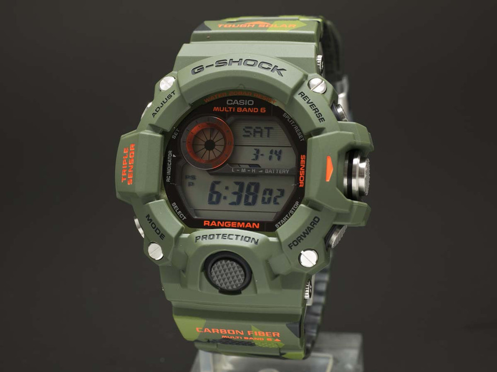 CASIO G-SHOCK นาฬิกาข้อมือ นาฬิกากันน้ำ นาฬิกาของแท้ ประกันศูนย์ CMG 1 ปี รุ่น GW-9400CMJ-3 สีเขียวขี้ม้า