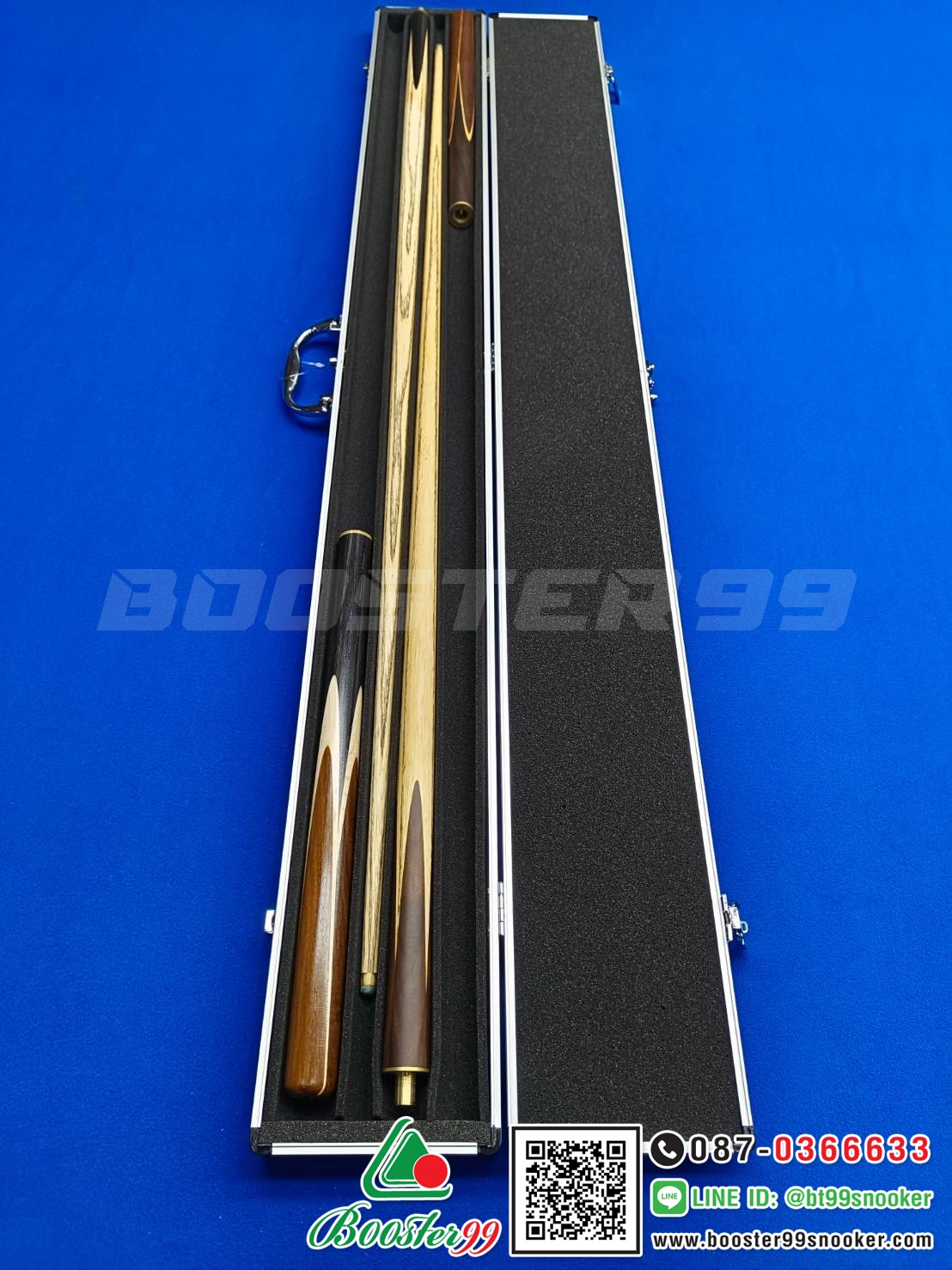 กล่องใส่ ไม้คิวต่อ 2ท่อน 3/4ส่วน ใส่ได้ 2ด้าม อลูมิเนียม เกรดB (ราคาต่อ 1ใบ)