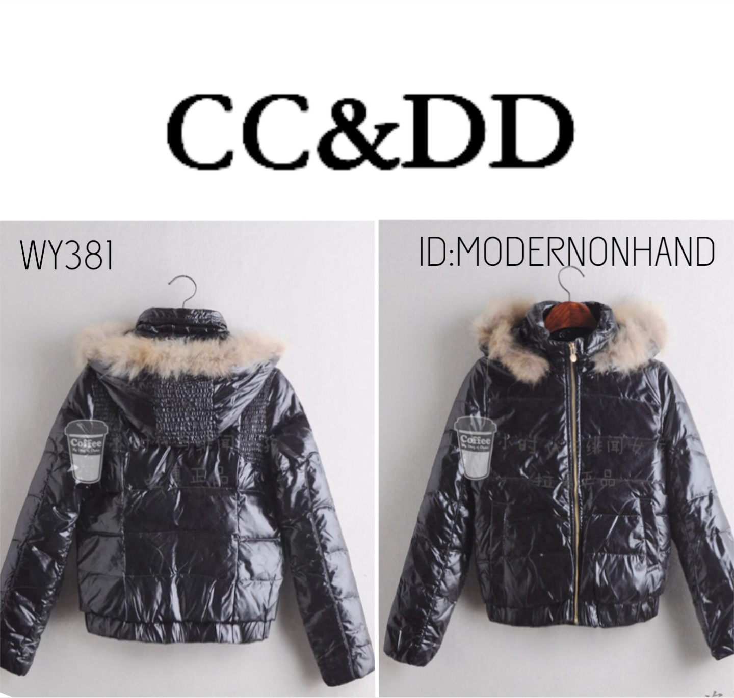 CC&DD เสื้อกันหนาว ขนเป็ด เสื้อ ขนเป็ดแท้ สีดำ แต่งหมวกฮูท แต่งขนเฟอร์ (ฮูท&เฟอร์ถอดได้ทุกจุด) แบรนด์เนม CC&DD (แท้ 100% งานสวย แพทเทินหรู อุ่นมากคะ(เฟอร์แท้ ) (DOWN80% &Feather20%) ดำ