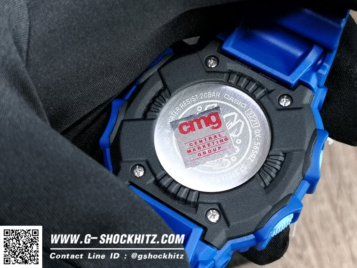 CASIO G-SHOCK นาฬิกาข้อมือ นาฬิกากันน้ำ นาฬิกาของแท้ ประกันศูนย์ CMG 1 ปี รุ่น GX-56SGZ-2 นาฬิกาสีน้้ำเงิน