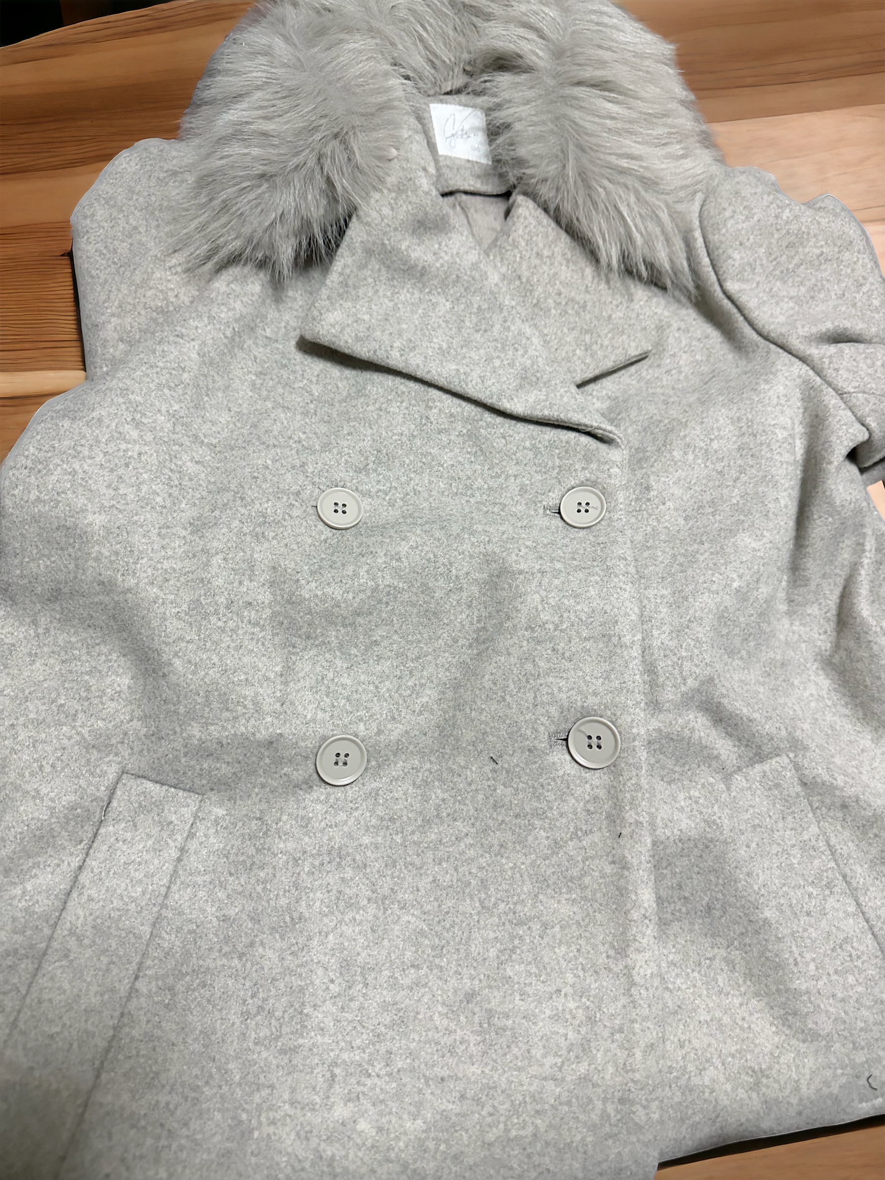 เสื้อโค้ท โค้ทวูลแต่งเฟอร์ เสื้อกันหนาว Trench coat โค้ทยาว ปกเฟอร์ trench coat fur collar ✨GIADA ✨ (ปกเฟอร์ถอดได้ค่ะ) WY1284