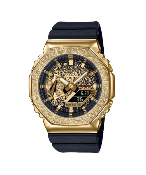 CASIO G-SHOCK นาฬิกาข้อมือ นาฬิกากันน้ำ นาฬิกาของแท้ ประกันศูนย์ CMG 1 ปี รุ่น GM-2100MG-1A นาฬิกาสีทอง