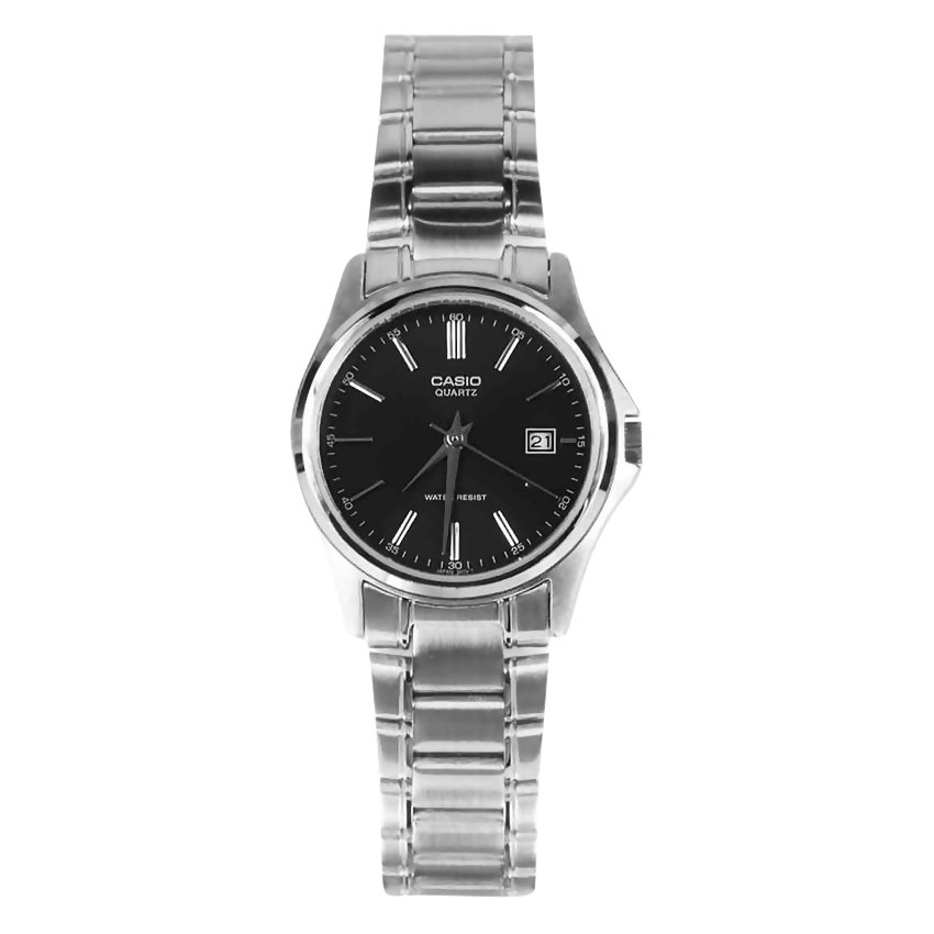 CASIO นาฬิกาคาสิโอ นาฬิกาข้อมือ นาฬิกากันน้ำ นาฬิกาของแท้ ประกันศูนย์ CMG 1 ปี รุ่น LTP-1183A-1A นาฬิกาสีเงิน