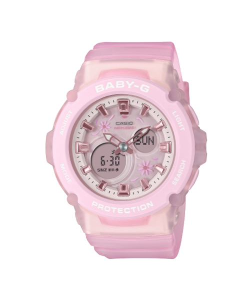CASIO BABY-G นาฬิกาข้อมือ นาฬิกากันน้ำ นาฬิกาของแท้ ประกันศูนย์ CMG 1 ปี รุ่น BGA-270FL-4A นาฬิกาสีชมพู