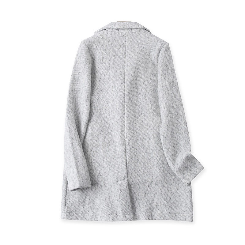 เสื้อโค้ท เสื้อกันหนาว เนื้อผ้าไหมพรม Knitting สีเทา แบรนด์ mohito