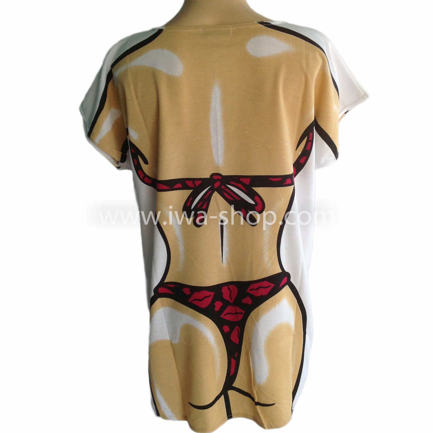 เสื้อลายบิกินี่จูจุ๊บ แดง เสื้อยืดลายบิกินี่ เสื้อสกรีนลายบิกินี่ เสื้อลายชุดว่ายน้ำ เสื้อฮาๆ พิมพ์ลายเซ็กซี่ ชุดเดรสลายบิกินี่ ชุดไปทะเล ชุดเที่ยวทะเล เสื้อผ้าไปทะเล